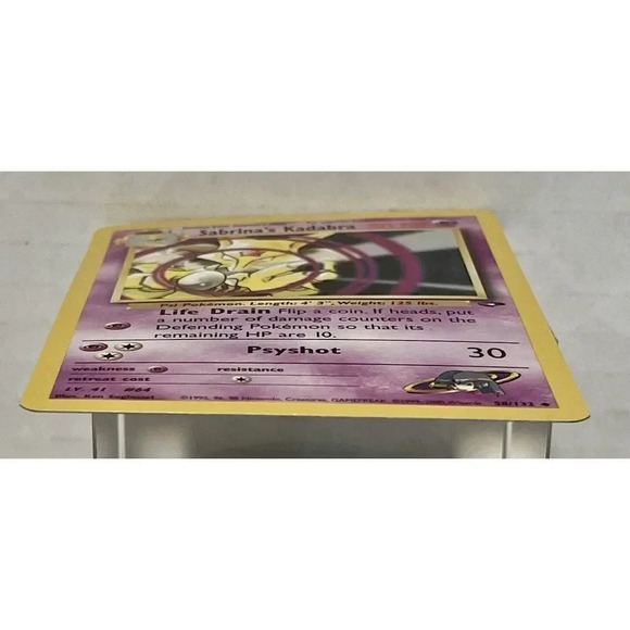 Sabrina\'s Kadabra 58/132 Gym Challenge WOTC 2000 Pokemon‎ Card NM Vintage